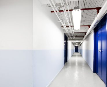 Long Blue Corridor (with room for text)