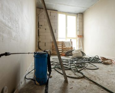 the initial stage of repair. Home repair.